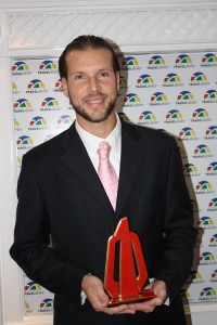 Ricardo Souza, da American Express durante a premiação