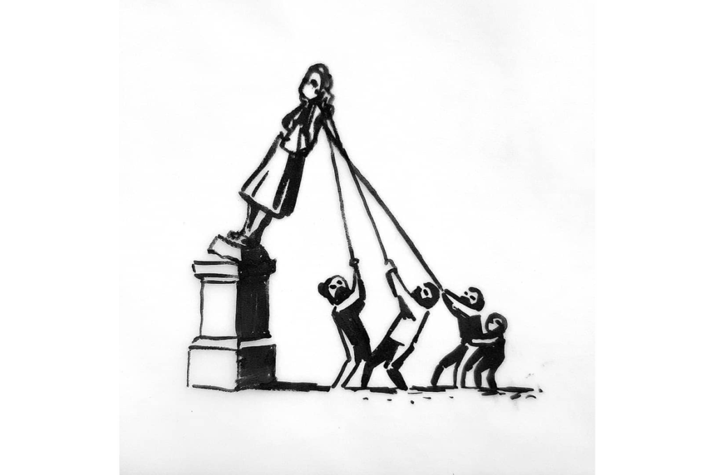 banksy-propoe-nova-versao-de-estatua-de-comerciante-de-escravos-derrubada-em-bristol