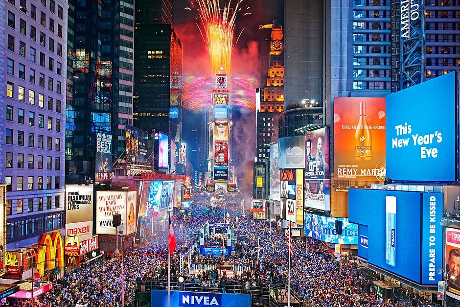 Celebração do ano-novo na Times Square, em Nova York, será virtual 