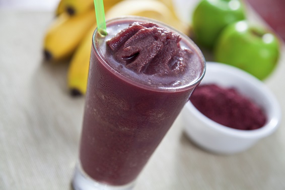 Receita: Milk Shake de Açaí e Banana