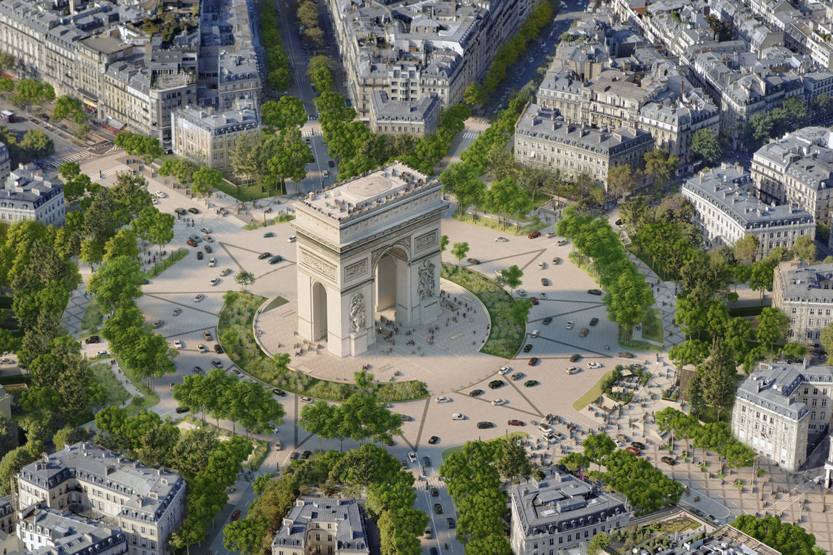 Paris aprova plano para transformar a Champs-Élysées em oásis urbano após as Olimpíadas de 2024