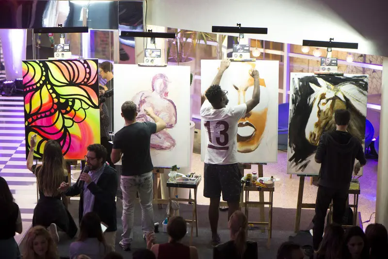 Edição do Art Battle Lounge destaca as estações do ano