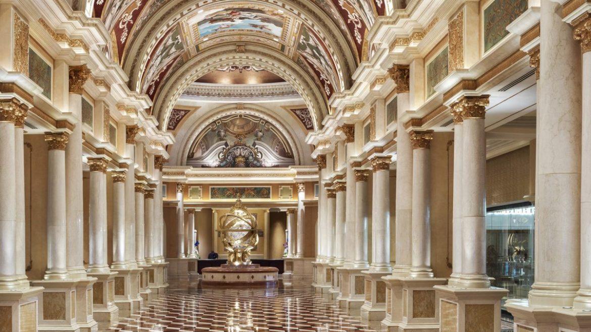 The Venetian Resort Las Vegas é repleto de luxo